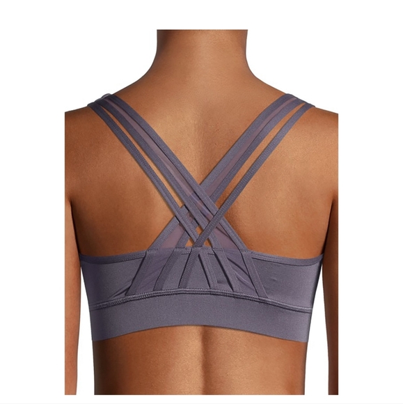 NWT Avia Strappy Gray Sports Bra Size Small - Picture 2 of 8